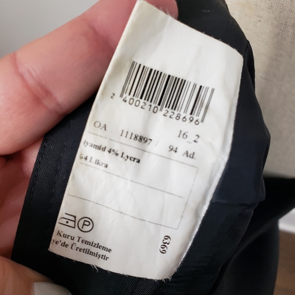 NetWork Black Wool Blend Pencil Skirt 38 - Picture 13 of 15